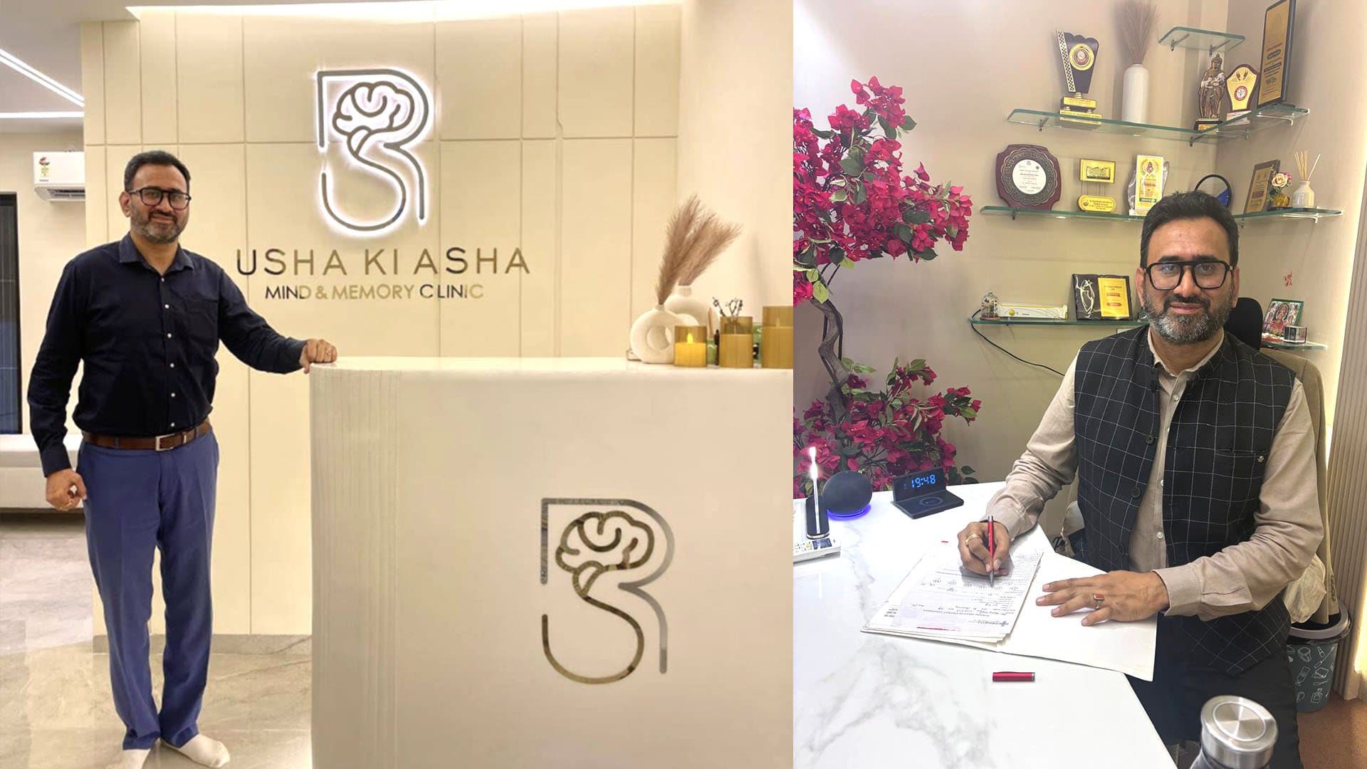 Dr. Raman Sharma at the Usha Ki Asha clinic